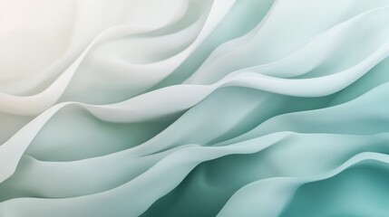 Obraz premium Soft gradient with light grey and green hues, blending gently, creating a peaceful and calming ambiance