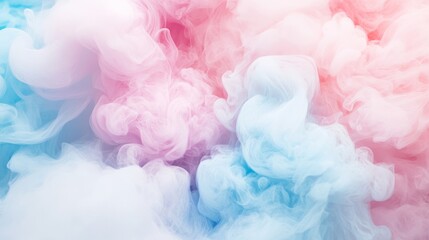 Obraz premium Soft pastel gradient with light pink and blue hues, gently blending with blurred edges, creating a dreamy and calming aesthetic