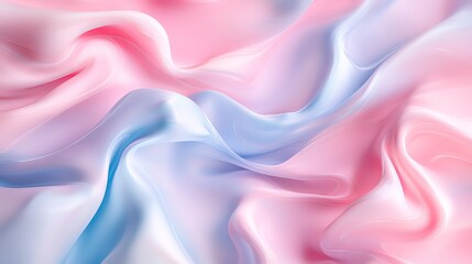 Fototapeta premium Soft pastel gradient with light pink and blue hues, gently blending with blurred edges, creating a dreamy and calming aesthetic