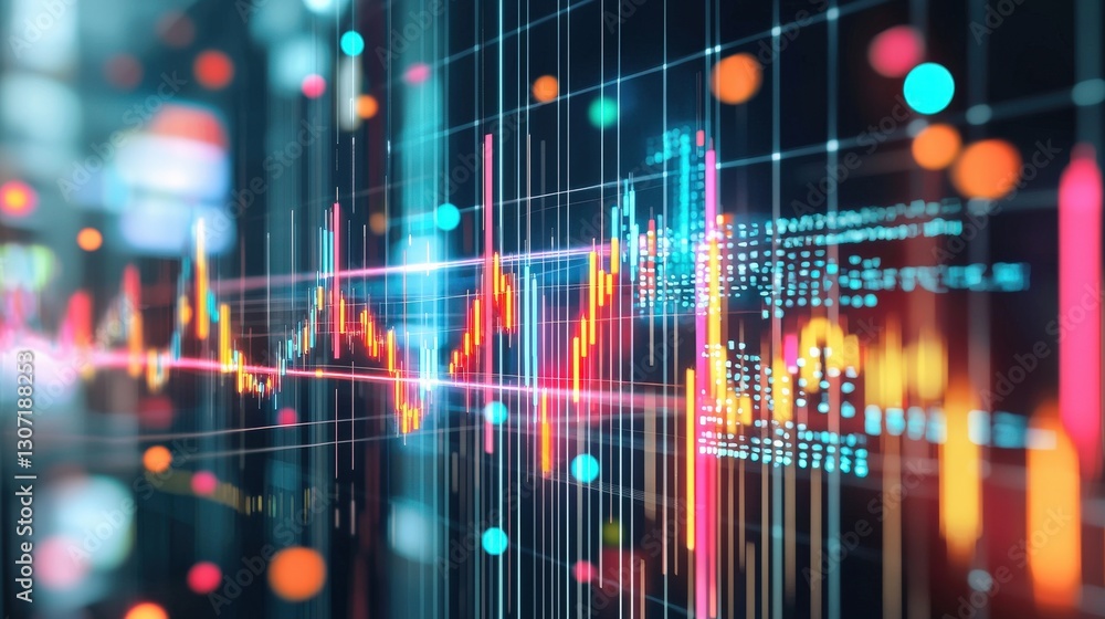 Aufkleber clean energy's future illuminated with dynamic graphs.