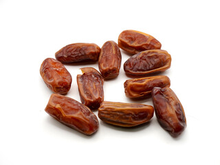 Tunisian dates isolated on a clean white background