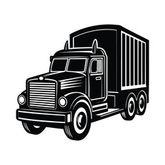 truck isolated on white background