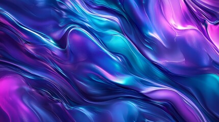 Obraz premium Teal and purple gradient with smooth transitions, softly glowing and blending, evoking a peaceful and futuristic ambiance