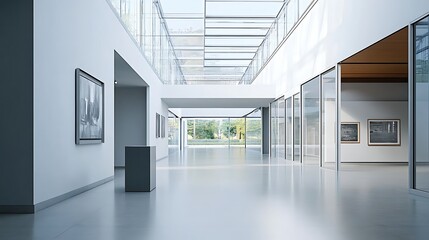 Fototapeta premium Chic living space with bright lighting and green decor high resolution picture