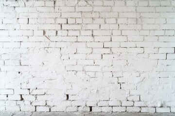 Obraz premium White brick room side, modern and minimalistic. AI generated illustration.