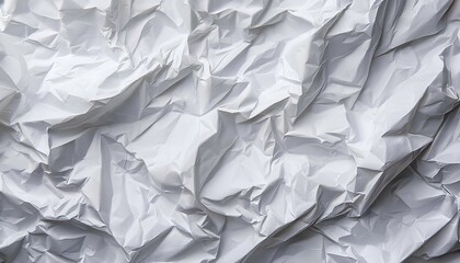 Fototapeta premium crumpled white paper texture abstract background
