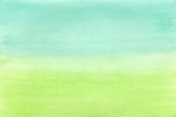 Watercolor gradient of blue and green