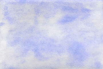 Blue watercolor vector background. Abstract hand paint square stain backdrop