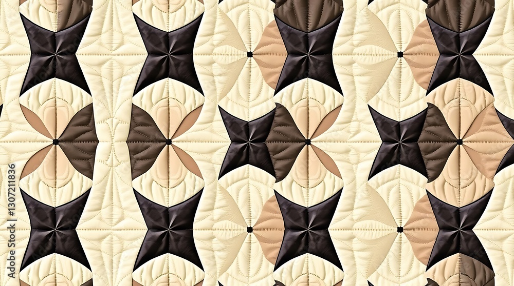 Poster abstract geometric pattern: an eye-catching repeating pattern composed of intricate geometric shapes