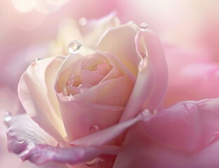 pink rose close up