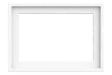 Picture frame. Landscape frame. 3D illustration.