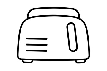 Toaster Line Art Illustration for Kitchen Appliance Branding and Retail

