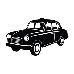 Fototapeta premium retro car vector vector on white background