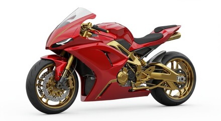 Obraz premium Futuristic Racing Motorcycle