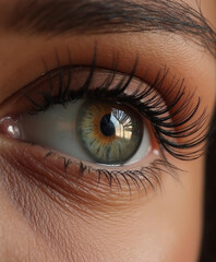 Detalle del ojo humano: belleza y profundidad