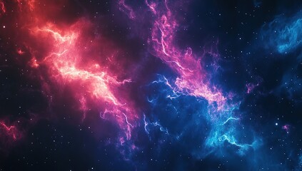 Abstract digital background with glowing particles and waves, light effect. Background for design