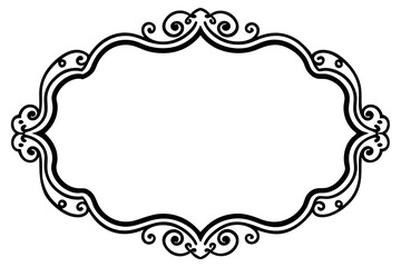 Luxurious Gold Baroque Frame Vector for Royal-Themed Designs

