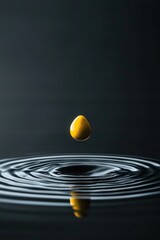 Raindrops as a symbol of life's gentle challenges.