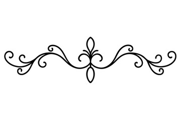 Gold Ornamental Baroque Element – Elegant Vector for Wedding and Luxury Design

