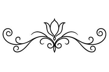 Gold Ornamental Baroque Element – Elegant Vector for Wedding and Luxury Design

