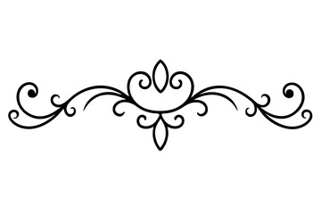 Gold Ornamental Baroque Element – Elegant Vector for Wedding and Luxury Design


