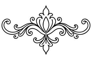 Gold Ornamental Baroque Element – Elegant Vector for Wedding and Luxury Design

