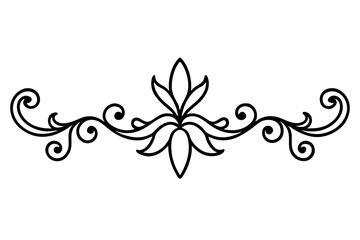Gold Ornamental Baroque Element – Elegant Vector for Wedding and Luxury Design

