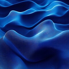 Obraz premium Abstract Blue Wave Digital Pattern Background Texture