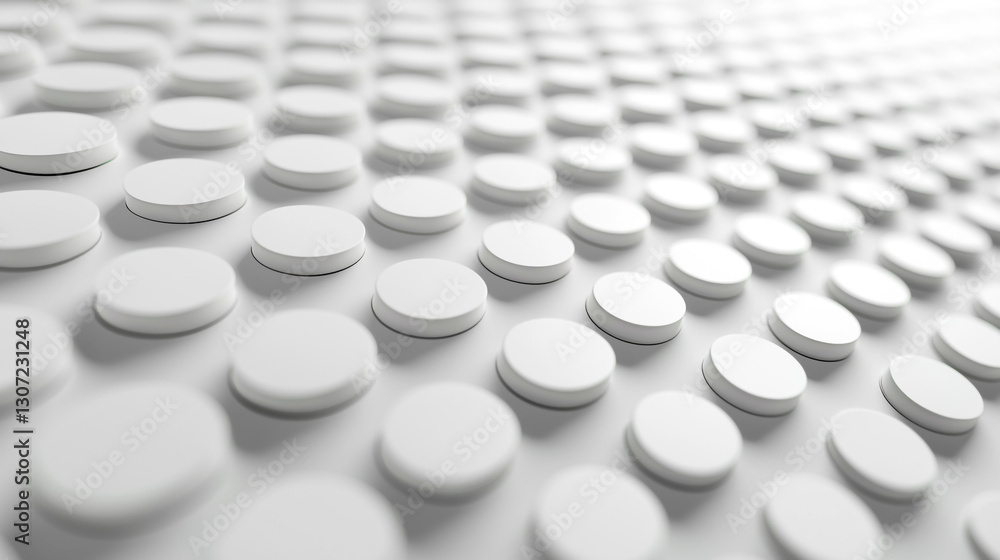 Poster abstract white circles pattern background texture design image 3d art dots grey clean style modern