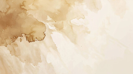 Abstract beige watercolor background texture design element art ink brown paint image style paper