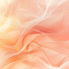 Abstract Peach and White Draped Fabric Texture