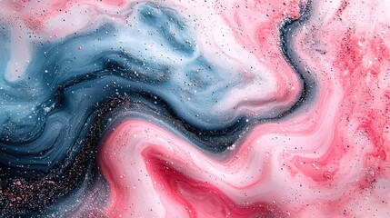 Obraz premium Abstract Paint Swirls - Vibrant Colors
