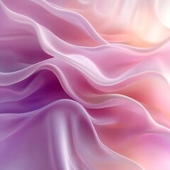 Obraz premium Abstract Pink Purple Silk Waves Flowing Design