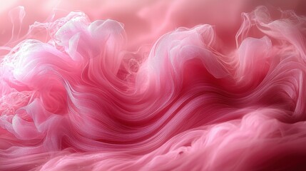Abstract Pink Liquid Flowing