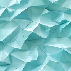 Obraz premium Abstract Teal Geometric Crystalline Surface Texture