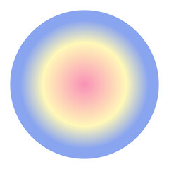 Pastel circle gradient element