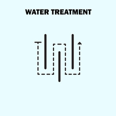 disinfection water treatment icon design