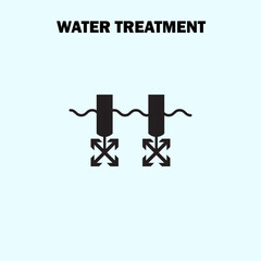 sedimentation water treatment icon design