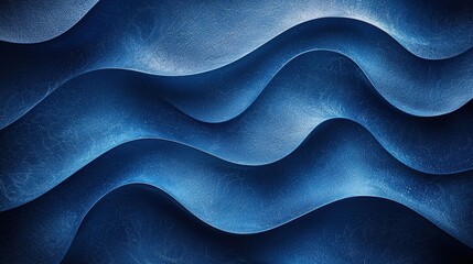 Abstract Waves of Deep Blue