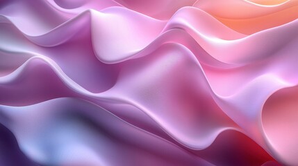 Obraz premium Abstract wavy fabric, soft colors