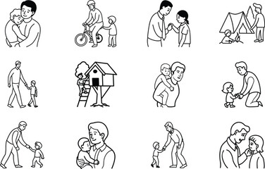 Fathers and Children Bonding Moments, Activities, and Love