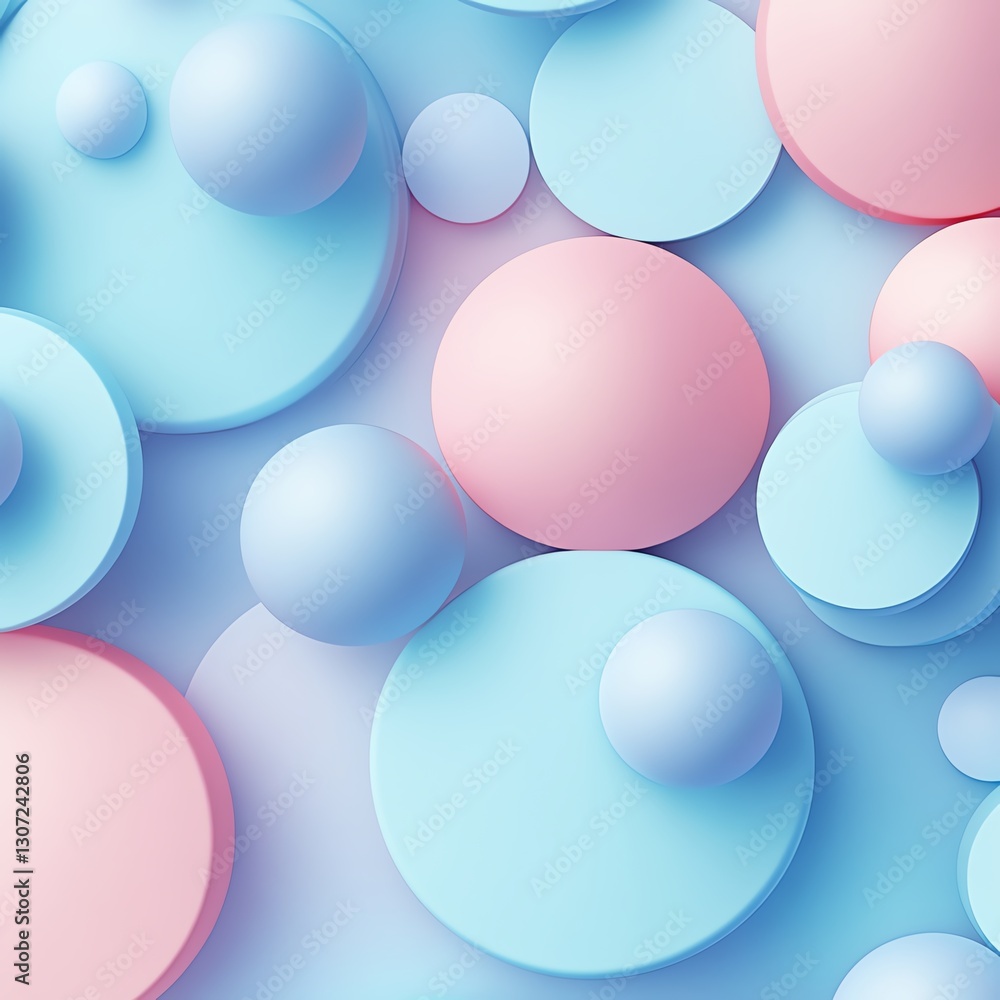 Poster clean and simple bubble texture wallpaper, soft and subtle round shapes, pastel background, minimali