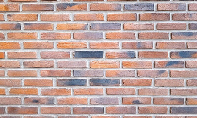 Obraz premium Classic brick wall background with a textured, rustic look. Perfect for urban, vintage, and industrial designs. Ideal for wallpapers, architectural backdrops, and creative projects.