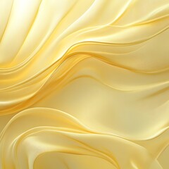 Obraz premium Elegant Draped Yellow Fabric Texture Background