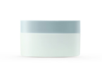 Blank Cosmetic Container for Cream, Powder isolated on White background