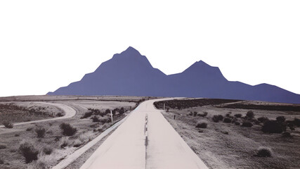 PNG  High way scenery landscape mountain outdoors.