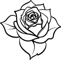 Rose Silhouette Illustration Artwork Vector