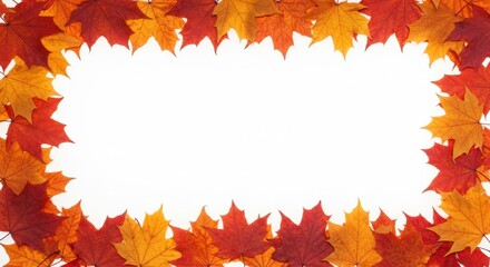Autumn Maple Leaf Border