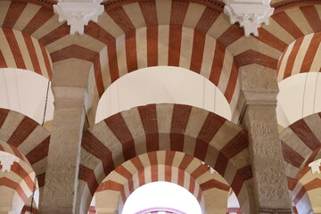 detail of the facade of the Mosque in Cordoba Spain