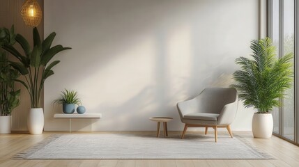 Luxurious, layered gray-and-beige 3D rug rests gracefully atop a warm wooden floor, featuring intricate textures for an elegant ambiance